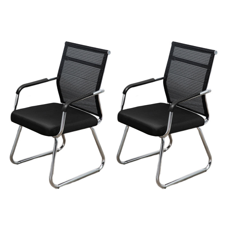 Sedia a back office a medio sedia da scrivania fissa fissa con base a slitta