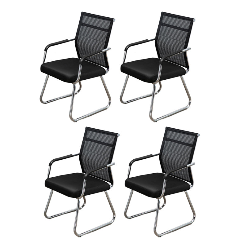 Sedia a back office a medio sedia da scrivania fissa fissa con base a slitta