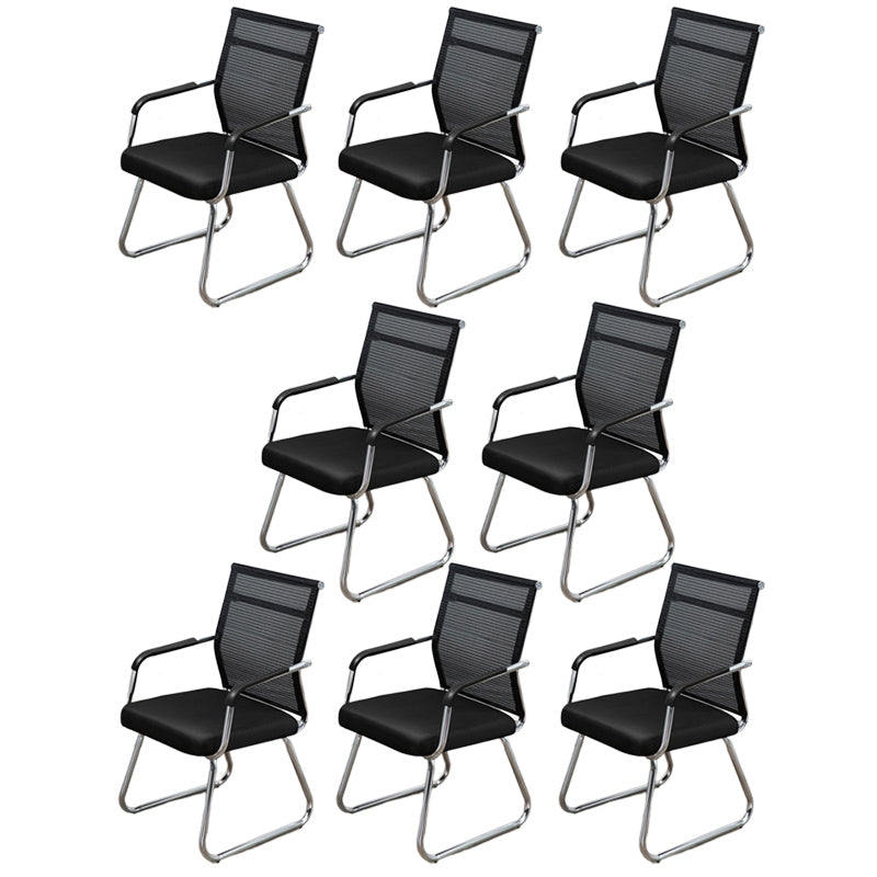 Sedia a back office a medio sedia da scrivania fissa fissa con base a slitta