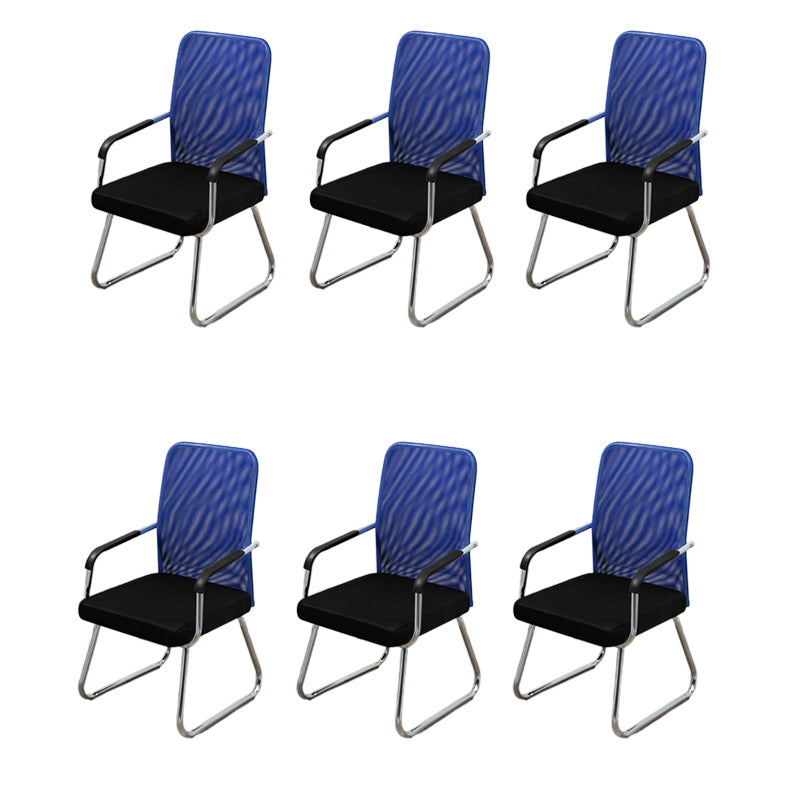 Sedia a back office a medio sedia da scrivania fissa fissa con base a slitta