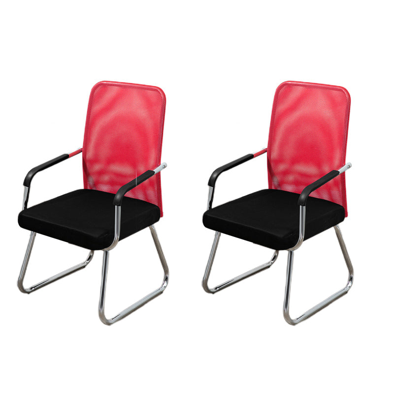 Sedia a back office a medio sedia da scrivania fissa fissa con base a slitta