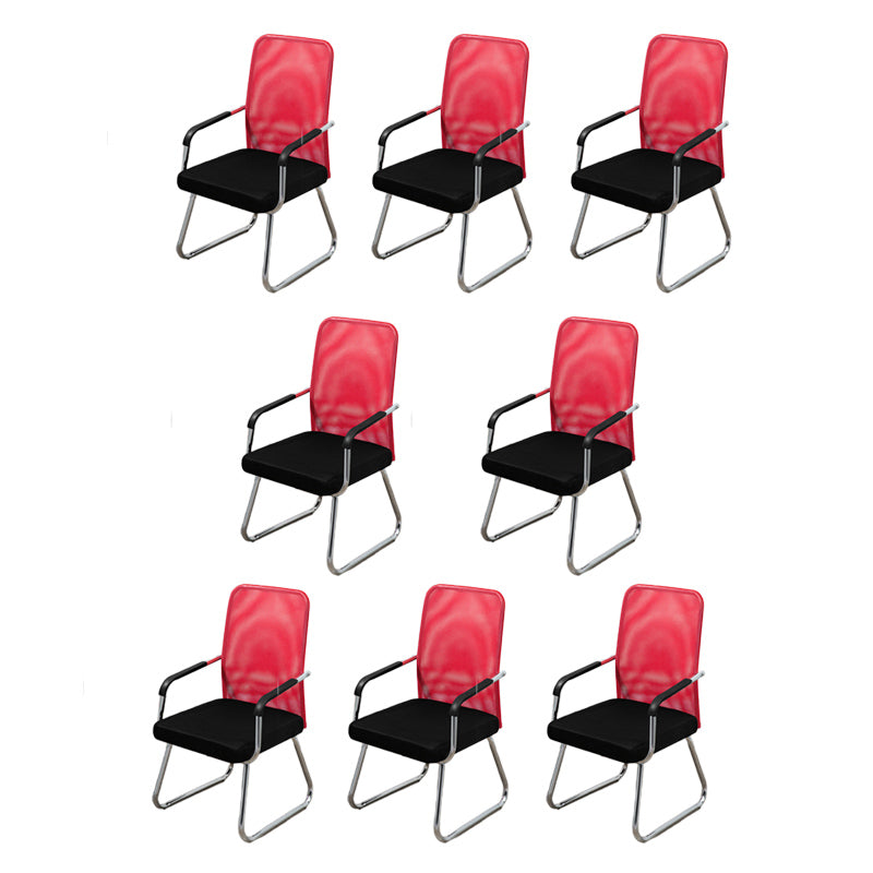 Sedia a back office a medio sedia da scrivania fissa fissa con base a slitta