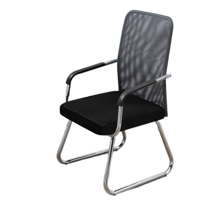 Sedia a back office a medio sedia da scrivania fissa fissa con base a slitta