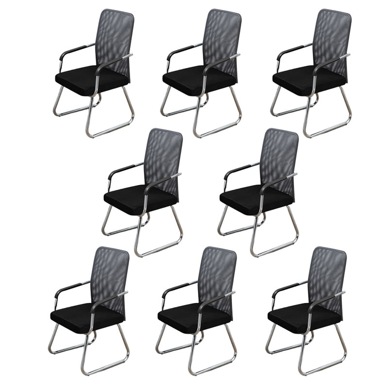 Sedia a back office a medio sedia da scrivania fissa fissa con base a slitta