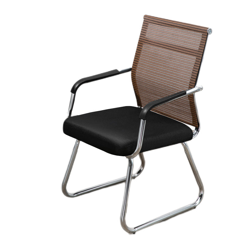 Sedia a back office a medio sedia da scrivania fissa fissa con base a slitta