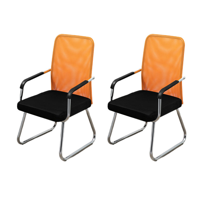 Sedia a back office a medio sedia da scrivania fissa fissa con base a slitta