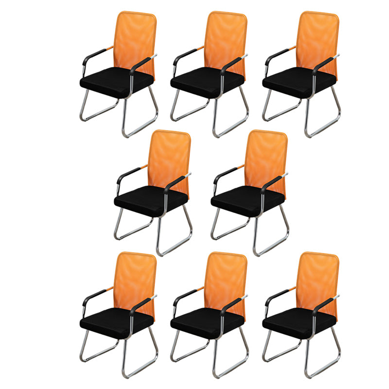 Sedia a back office a medio sedia da scrivania fissa fissa con base a slitta