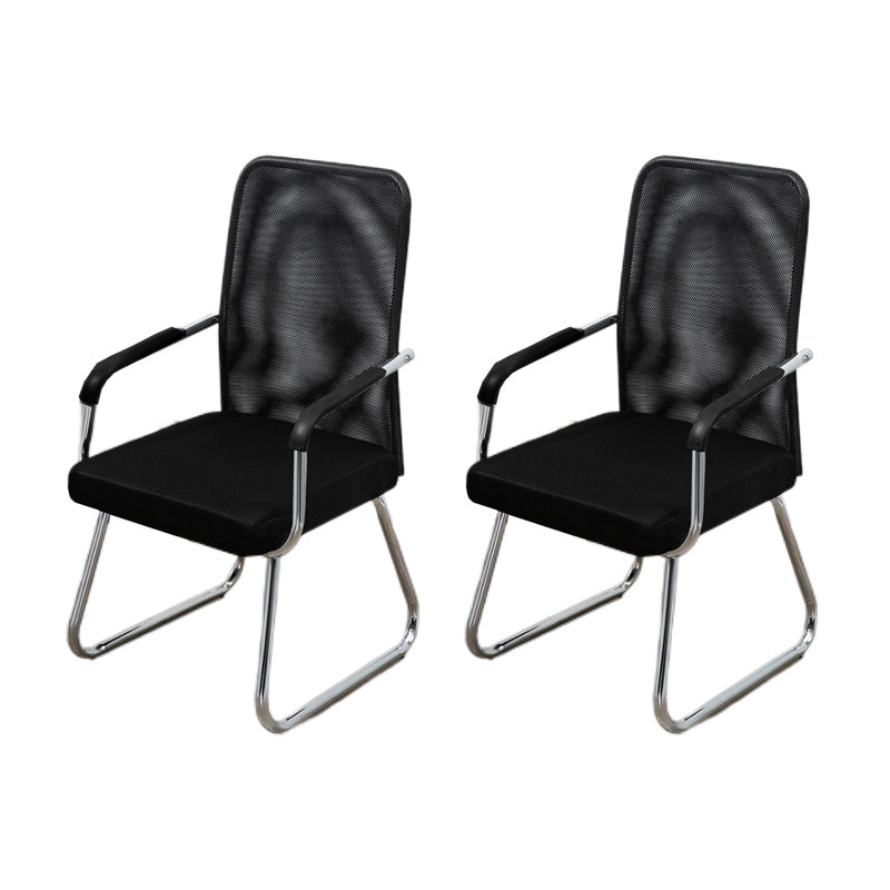 Sedia a back office a medio sedia da scrivania fissa fissa con base a slitta