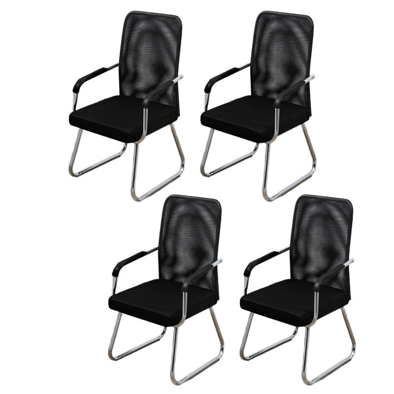 Sedia a back office a medio sedia da scrivania fissa fissa con base a slitta