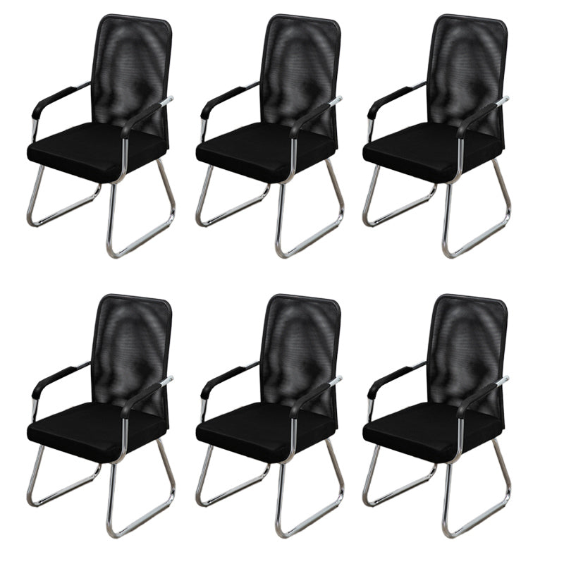 Sedia a back office a medio sedia da scrivania fissa fissa con base a slitta