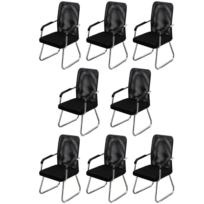 Sedia a back office a medio sedia da scrivania fissa fissa con base a slitta