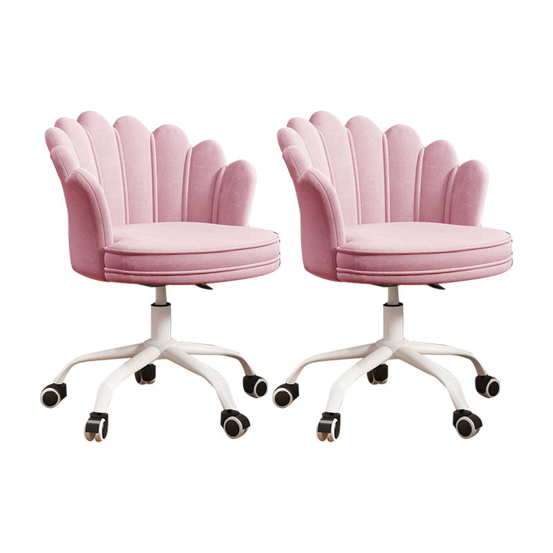 Silla de oficina en la mitad de la oficina trasera silla de escritorio giratorio sin armas