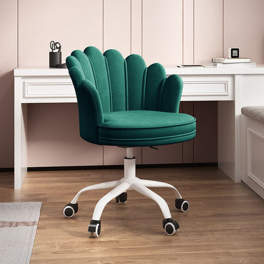 Silla de oficina en la mitad de la oficina trasera silla de escritorio giratorio sin armas