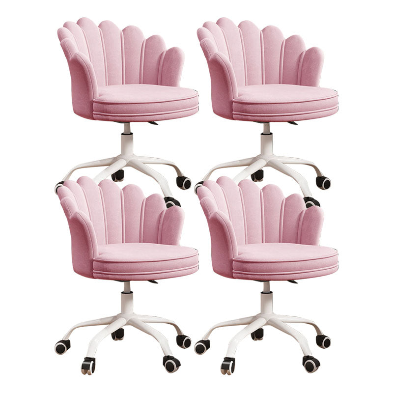 Silla de oficina en la mitad de la oficina trasera silla de escritorio giratorio sin armas