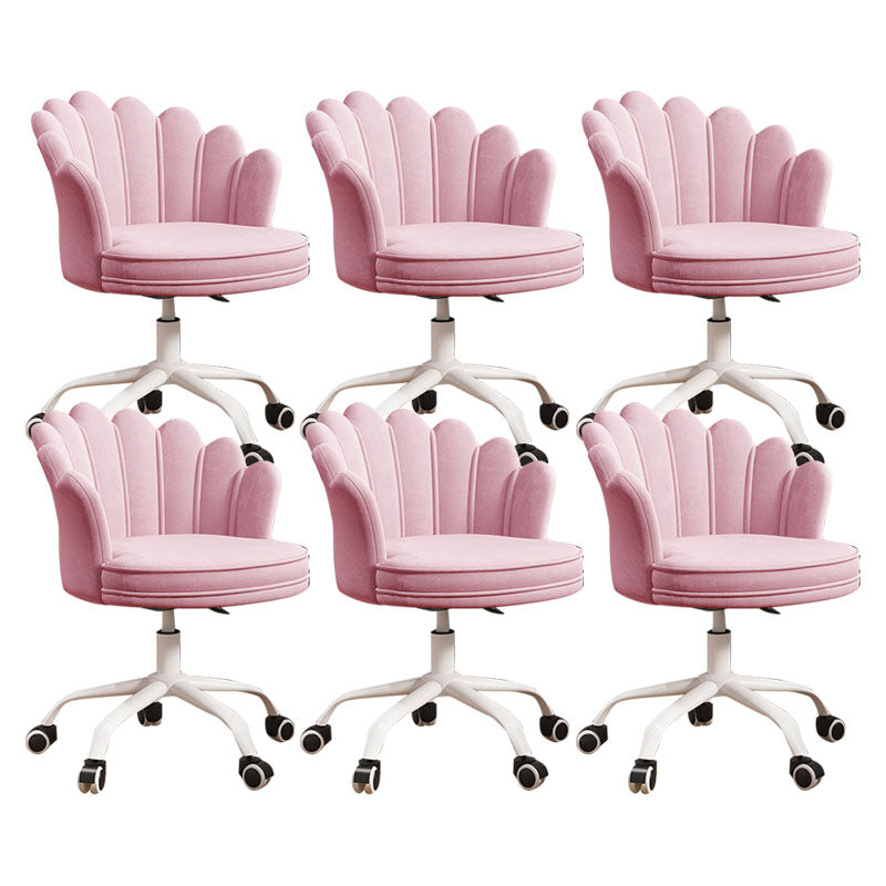 Silla de oficina en la mitad de la oficina trasera silla de escritorio giratorio sin armas