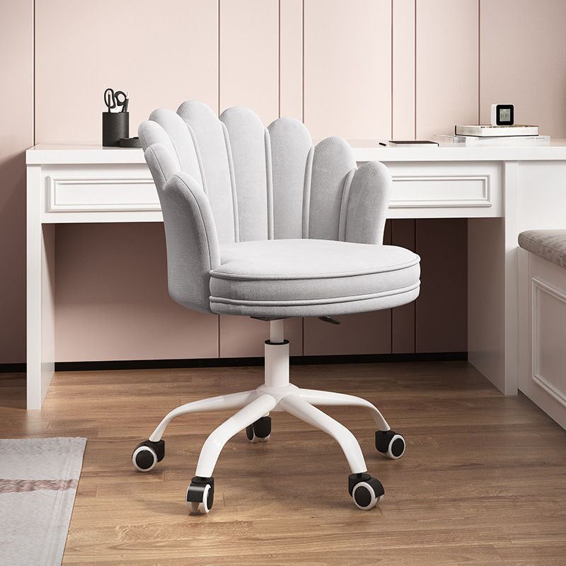 Silla de oficina en la mitad de la oficina trasera silla de escritorio giratorio sin armas