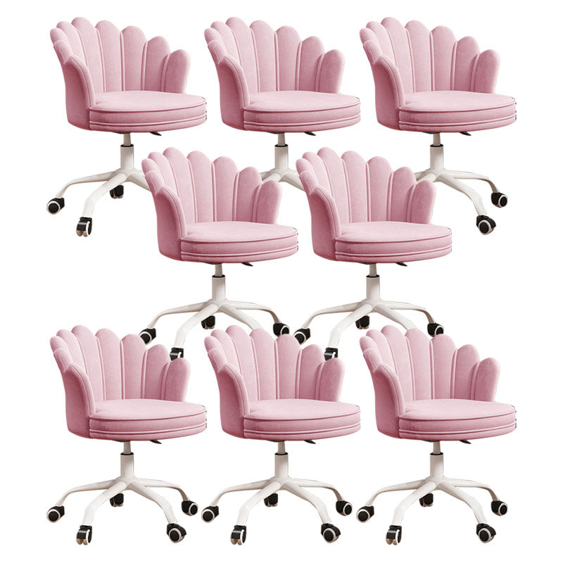 Silla de oficina en la mitad de la oficina trasera silla de escritorio giratorio sin armas