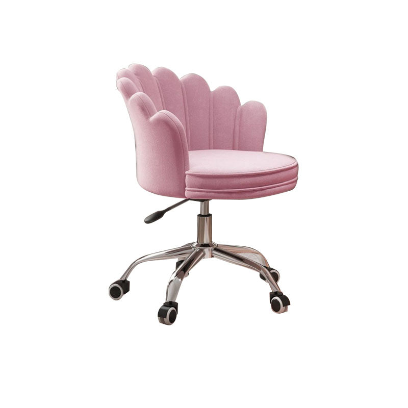 Silla de oficina en la mitad de la oficina trasera silla de escritorio giratorio sin armas