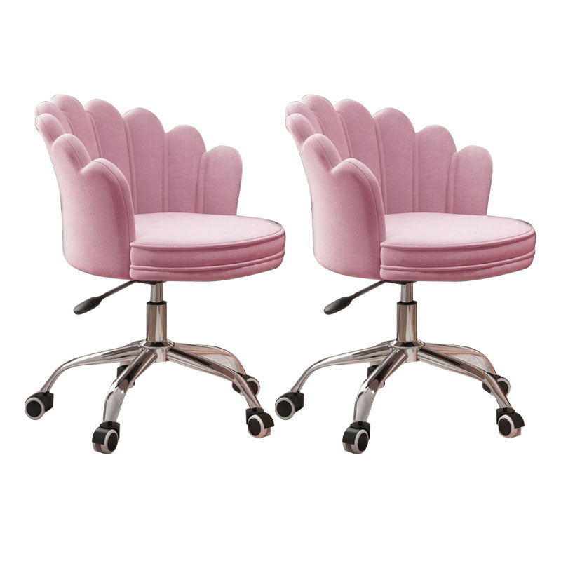 Silla de oficina en la mitad de la oficina trasera silla de escritorio giratorio sin armas