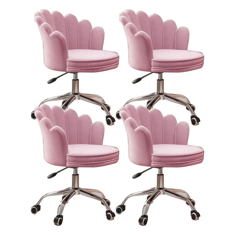 Silla de oficina en la mitad de la oficina trasera silla de escritorio giratorio sin armas