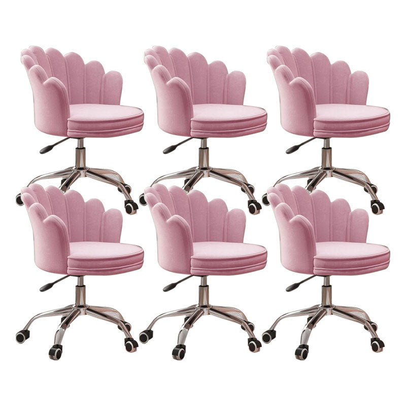 Silla de oficina en la mitad de la oficina trasera silla de escritorio giratorio sin armas