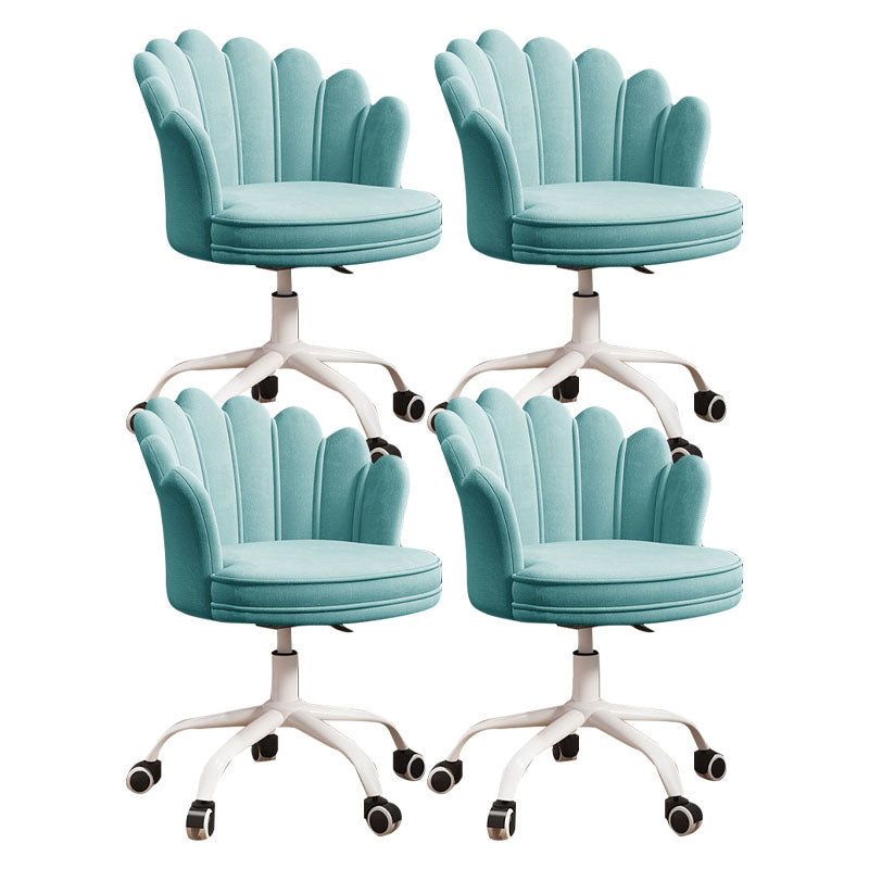 Silla de oficina en la mitad de la oficina trasera silla de escritorio giratorio sin armas