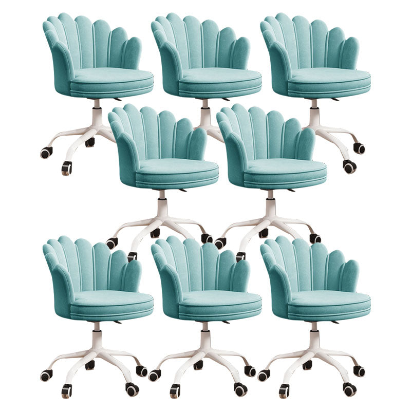 Silla de oficina en la mitad de la oficina trasera silla de escritorio giratorio sin armas