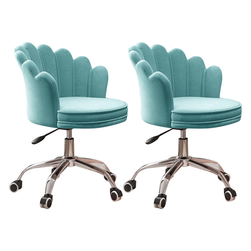 Silla de oficina en la mitad de la oficina trasera silla de escritorio giratorio sin armas