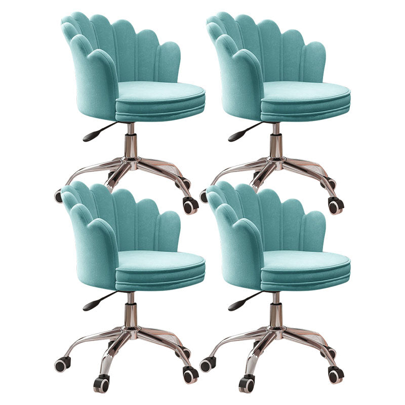 Silla de oficina en la mitad de la oficina trasera silla de escritorio giratorio sin armas