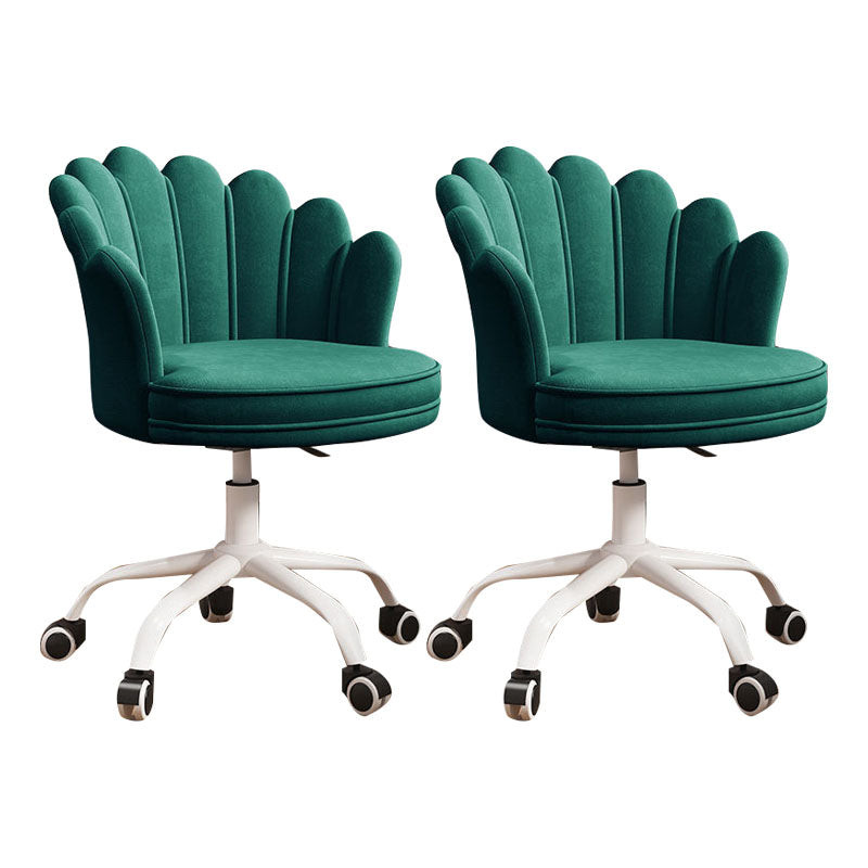 Silla de oficina en la mitad de la oficina trasera silla de escritorio giratorio sin armas