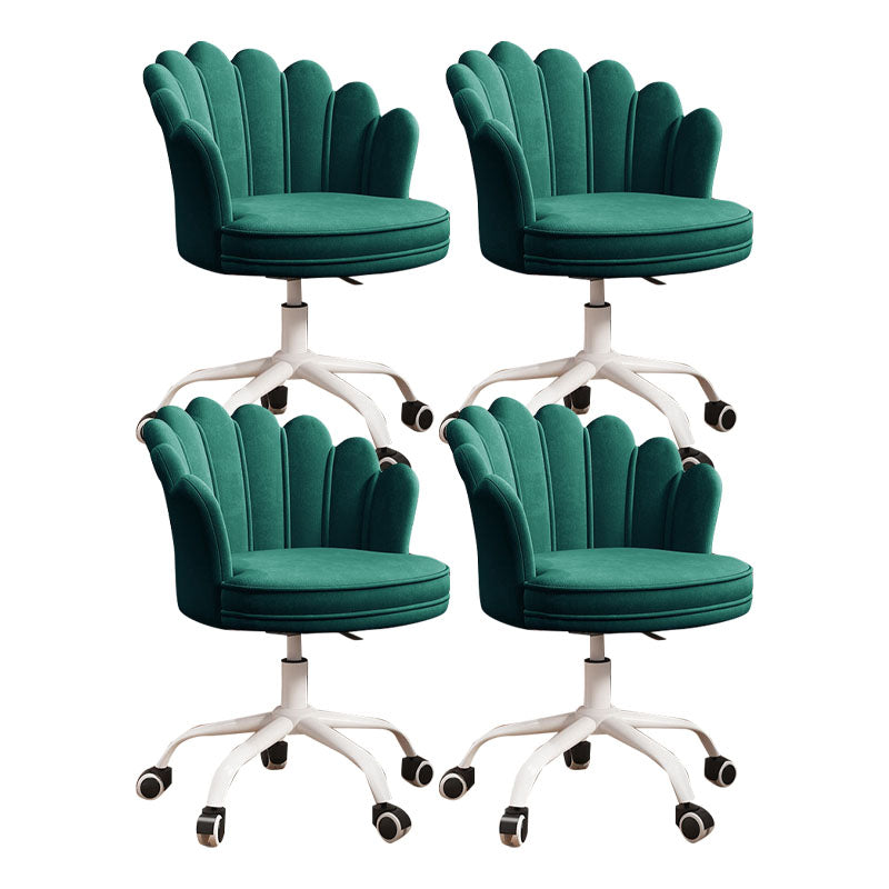 Silla de oficina en la mitad de la oficina trasera silla de escritorio giratorio sin armas