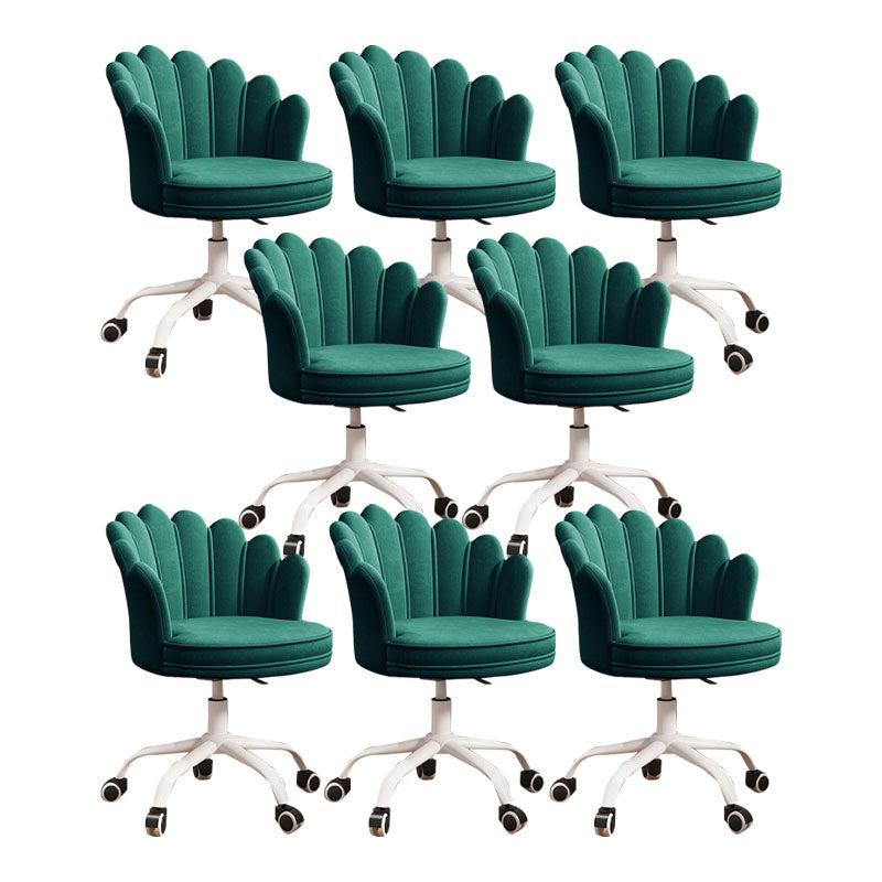 Silla de oficina en la mitad de la oficina trasera silla de escritorio giratorio sin armas