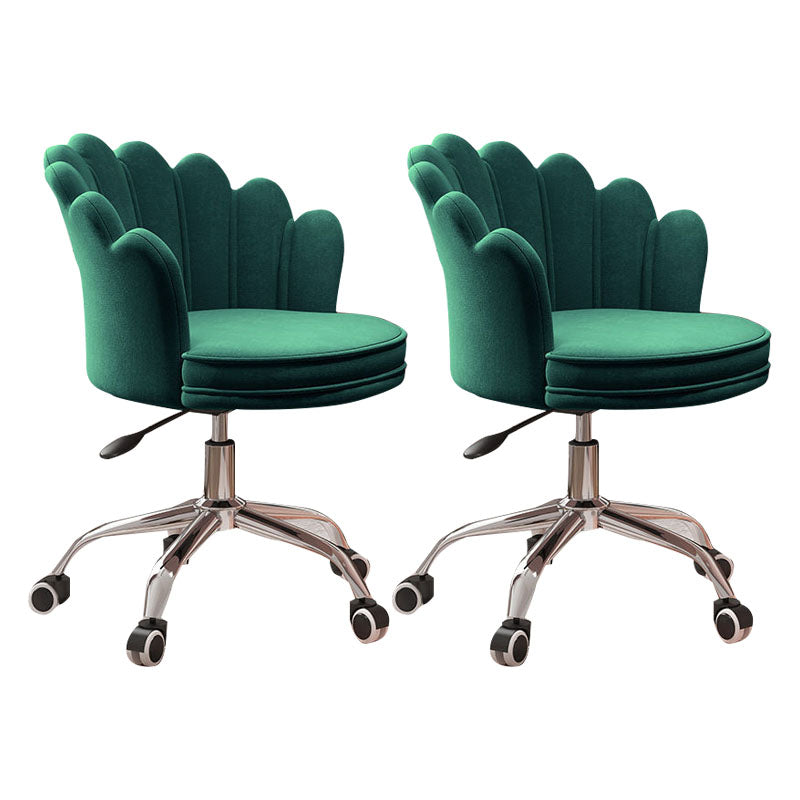 Silla de oficina en la mitad de la oficina trasera silla de escritorio giratorio sin armas