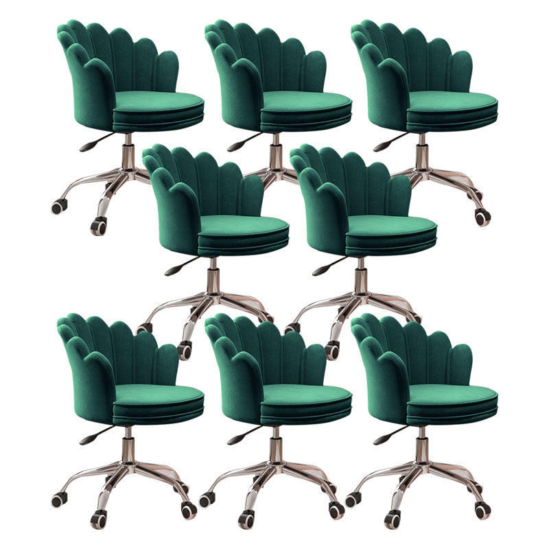 Silla de oficina en la mitad de la oficina trasera silla de escritorio giratorio sin armas