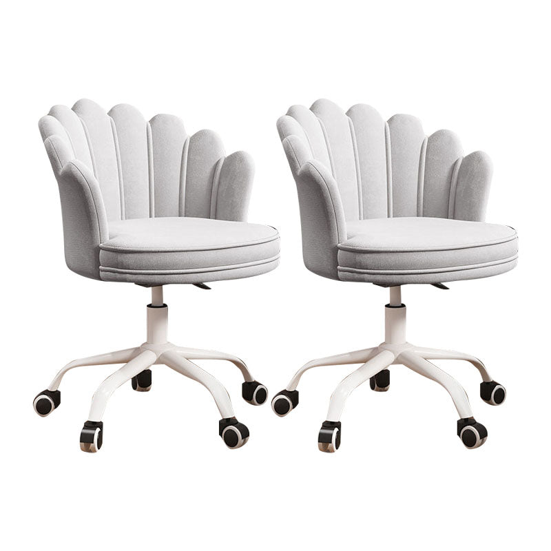 Silla de oficina en la mitad de la oficina trasera silla de escritorio giratorio sin armas