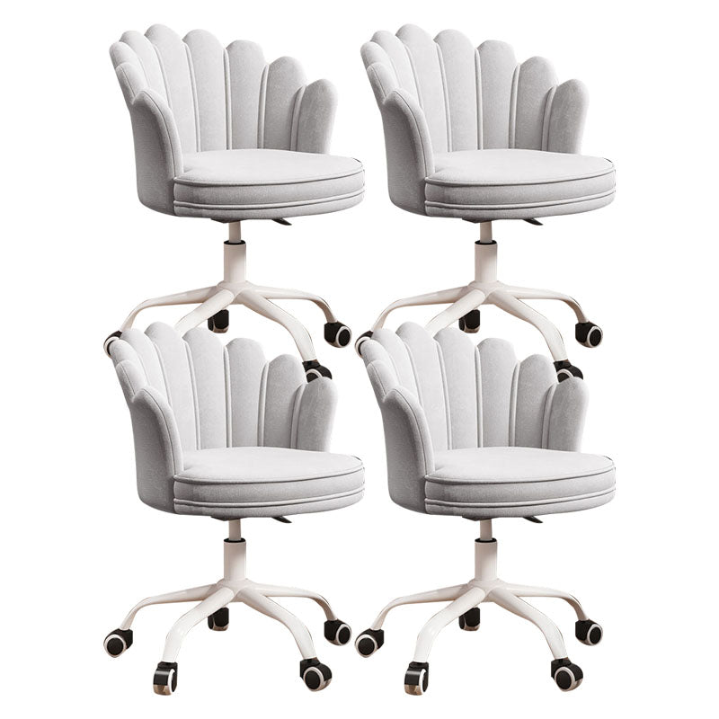 Silla de oficina en la mitad de la oficina trasera silla de escritorio giratorio sin armas