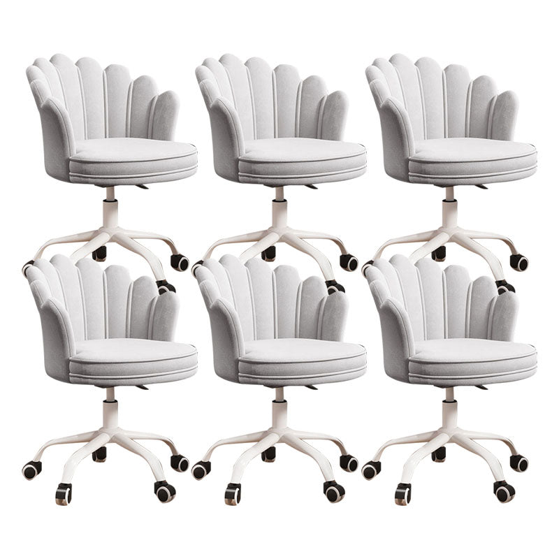 Silla de oficina en la mitad de la oficina trasera silla de escritorio giratorio sin armas