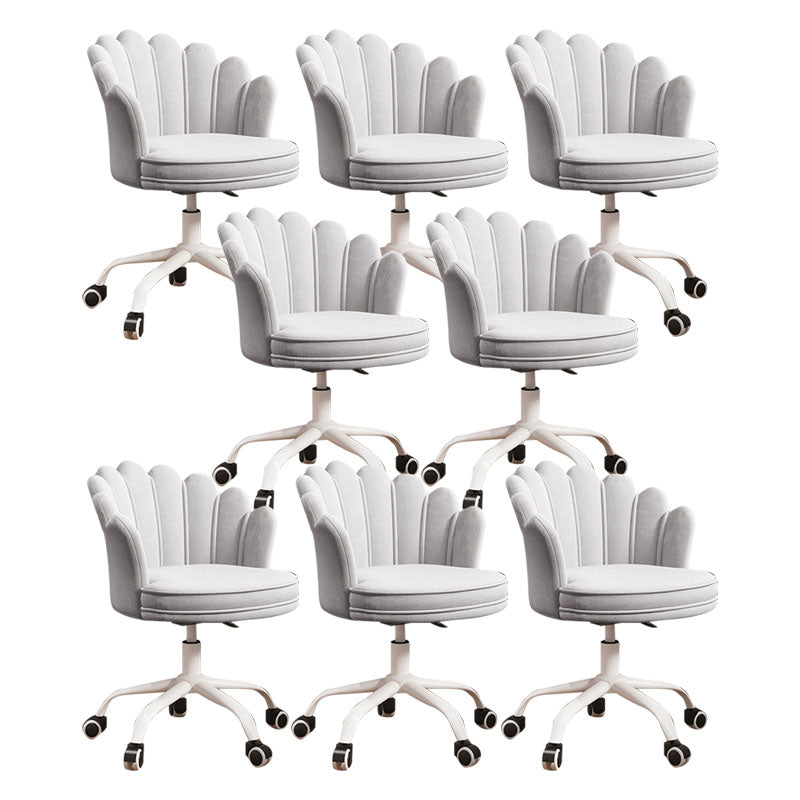 Silla de oficina en la mitad de la oficina trasera silla de escritorio giratorio sin armas