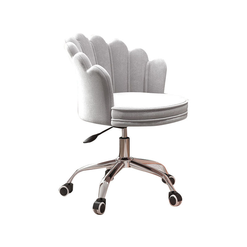 Silla de oficina en la mitad de la oficina trasera silla de escritorio giratorio sin armas