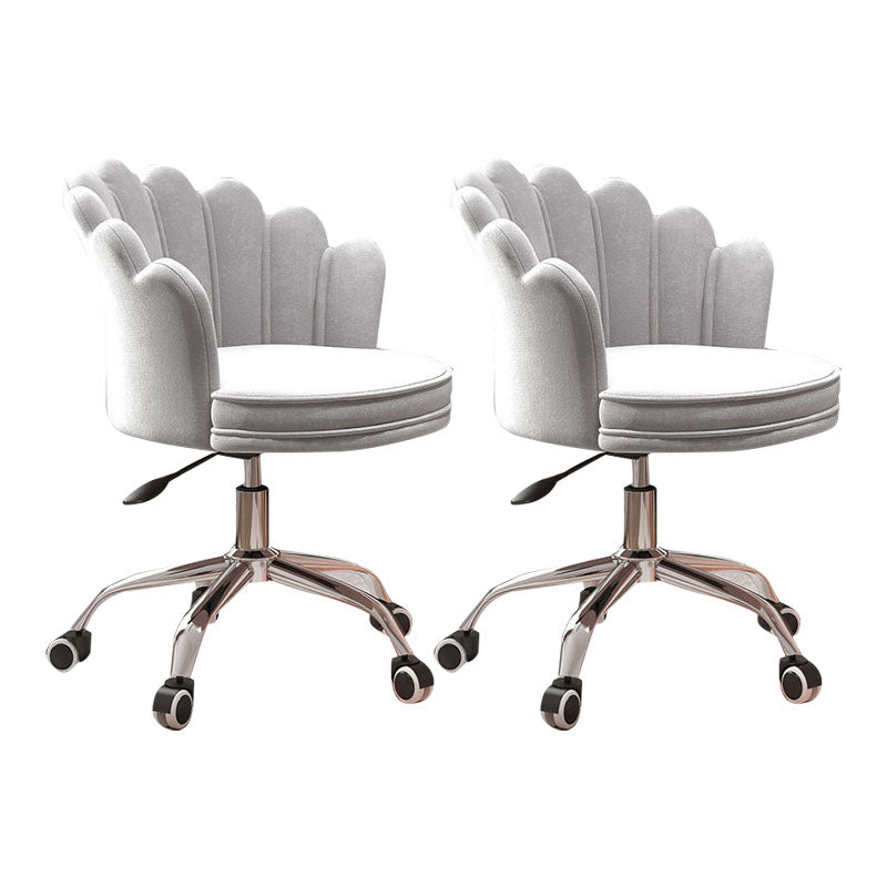 Silla de oficina en la mitad de la oficina trasera silla de escritorio giratorio sin armas