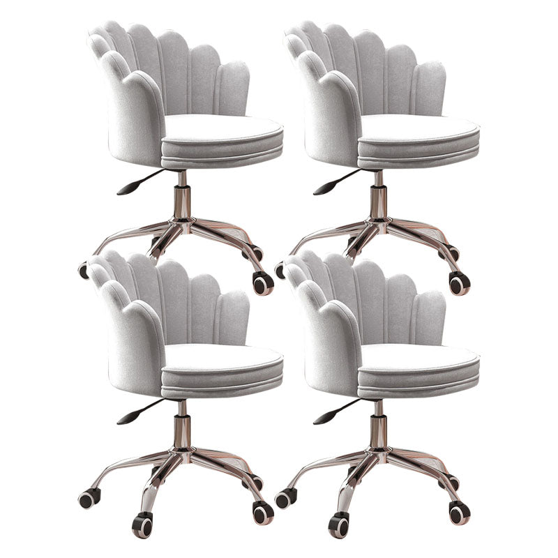 Silla de oficina en la mitad de la oficina trasera silla de escritorio giratorio sin armas