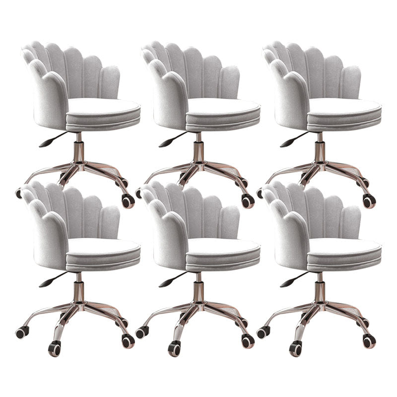 Silla de oficina en la mitad de la oficina trasera silla de escritorio giratorio sin armas