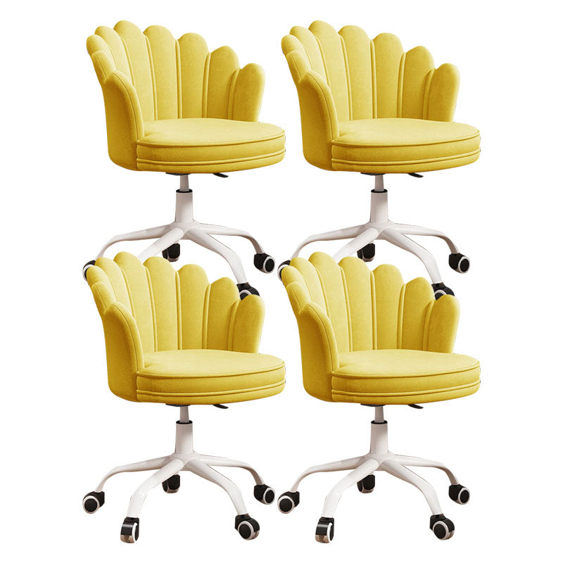 Silla de oficina en la mitad de la oficina trasera silla de escritorio giratorio sin armas