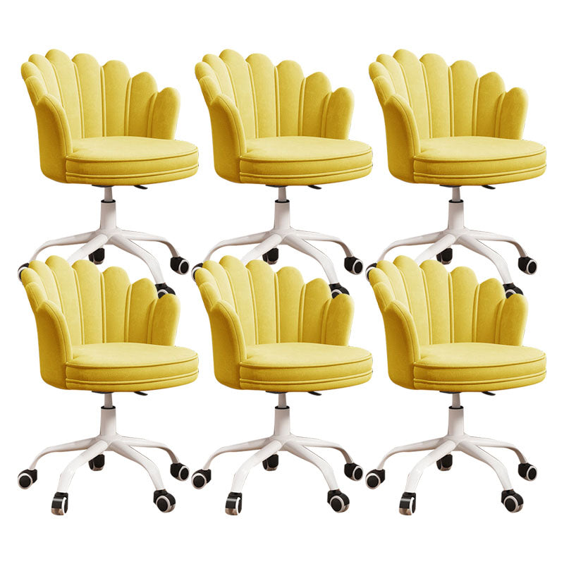 Silla de oficina en la mitad de la oficina trasera silla de escritorio giratorio sin armas