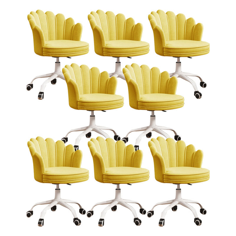 Silla de oficina en la mitad de la oficina trasera silla de escritorio giratorio sin armas