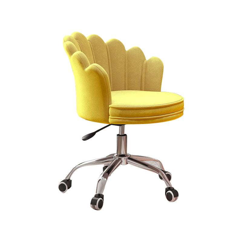 Silla de oficina en la mitad de la oficina trasera silla de escritorio giratorio sin armas