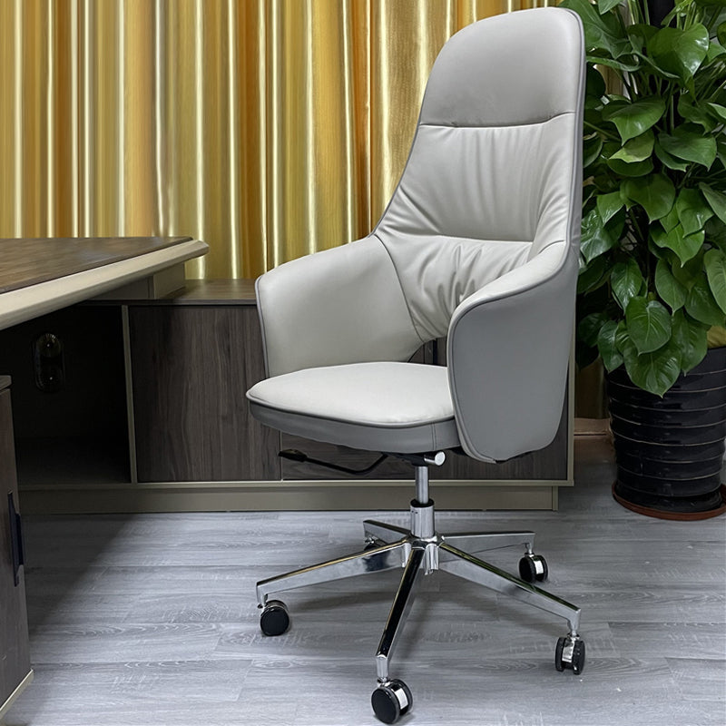 Silla de silla tapizada ergonómica moderna de computadora altura silla de oficina ajustable