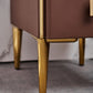 Stone Top Glam Bed Nightsand Stand Night-Artwer 20 pulgadas de madera sólida de madera sólida con piernas
