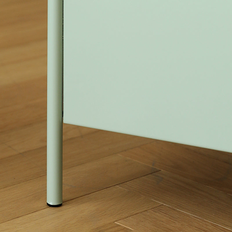 Étagère en métal de nuit de rangement ouvert moderne comprenant une table de nuit de 26 pouces H avec des jambes