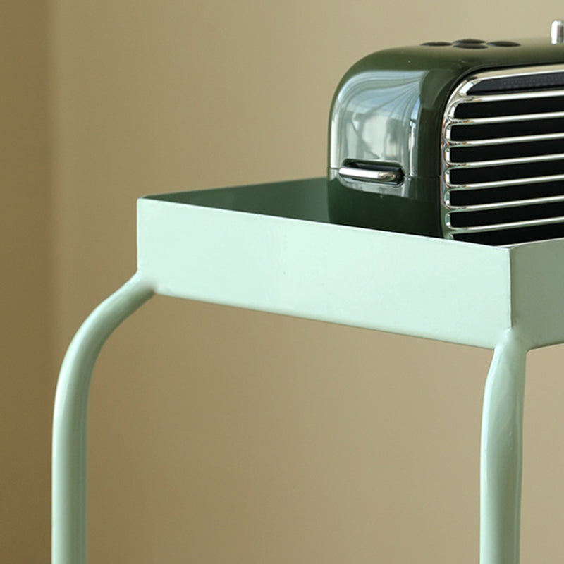 Étagère en métal de nuit de rangement ouvert moderne comprenant une table de nuit de 26 pouces H avec des jambes